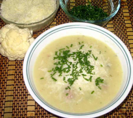 Cauliflower Kielbasa Soup