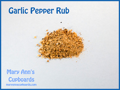 garlic pepper rub by Michael Zimmerman